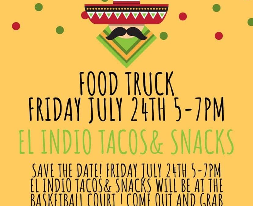 Food Truck Friday July 24th from 5-7pm.